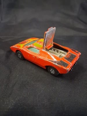 OLD DIECAST LESNEY MATCHBOX SUPERFAST NO. 27 LAMBORGHINI COUNTACH ENGLAND - Thumbnail 2
