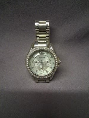 Fossil Riley Multi-Function Silver Ladies Watch -Works - Thumbnail 2