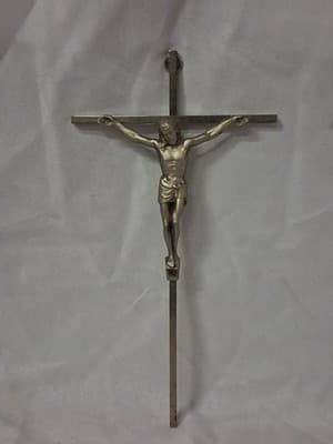 Jesus Christ Crucifix Cross Wall Hanging INRI Germany Vintage 10"
