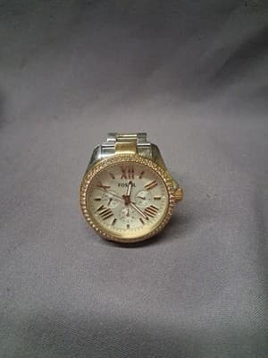 Fossil Two-Tone Stainless Steel Wristwatch - Thumbnail 3