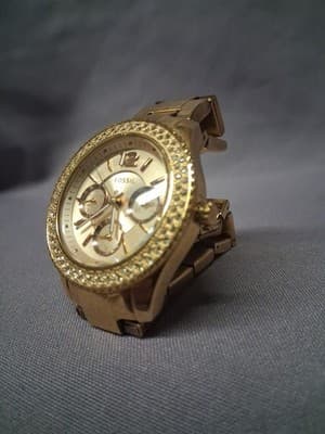 Fossil Riley Multi-Function Gold Ladies Watch -Works - Thumbnail 4