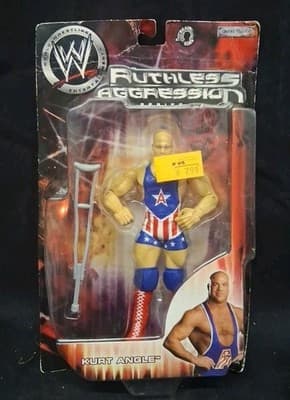 WWE Ruthless Aggression Series 12 Kurt Angle Real Scan Collectible Figure 2004