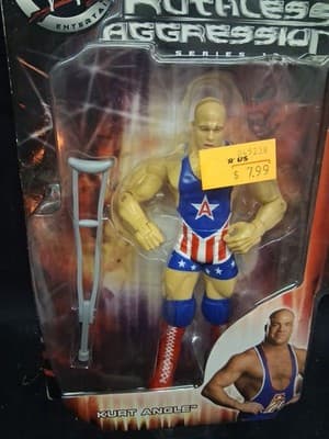 WWE Ruthless Aggression Series 12 Kurt Angle Real Scan Collectible Figure 2004 - Thumbnail 2