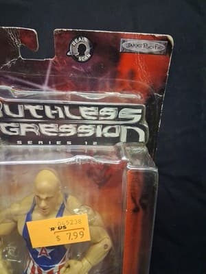 WWE Ruthless Aggression Series 12 Kurt Angle Real Scan Collectible Figure 2004 - Thumbnail 7