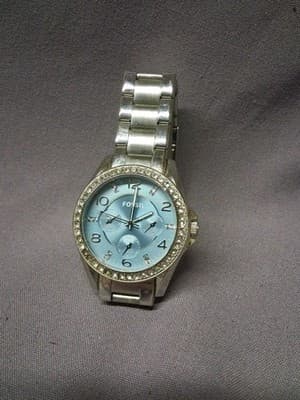Fossil Watch Blue Dial Tone Nice!