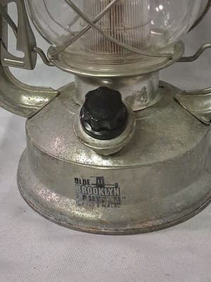 OLDE BROOKLYN Tin Lantern Battery Powered 10" Silver - Thumbnail 2