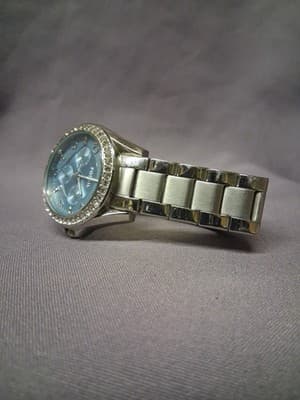 Fossil Watch Blue Dial Tone Nice! - Thumbnail 7