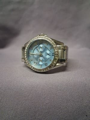 Fossil Watch Blue Dial Tone Nice! - Thumbnail 3