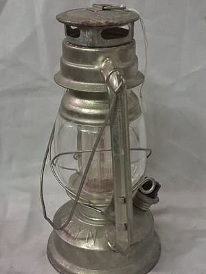 OLDE BROOKLYN Tin Lantern Battery Powered 10" Silver - Thumbnail 5