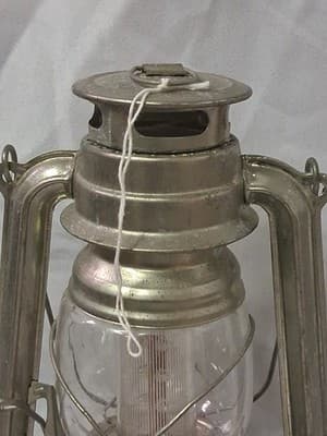 OLDE BROOKLYN Tin Lantern Battery Powered 10" Silver - Thumbnail 4