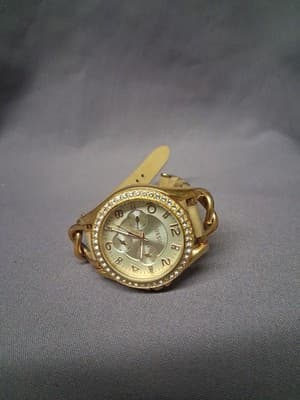 Fossil Riley ES3466 Womens Watch 40mm Rose Gold Tone Crystal Bezel New Battery - Thumbnail 5