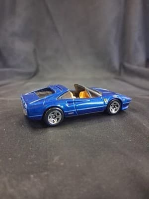 Hot Wheels | FERRARI 308 GTS | 2010 All Stars | (blue w/ tan int) (5SP) - Thumbnail 7