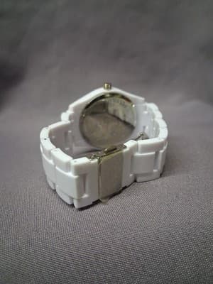 Fossil White With Crystals Link Watch ES-1967 Womens - Thumbnail 6