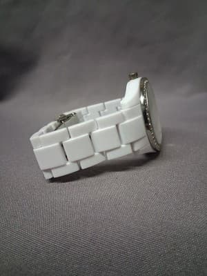 Fossil White With Crystals Link Watch ES-1967 Womens - Thumbnail 7