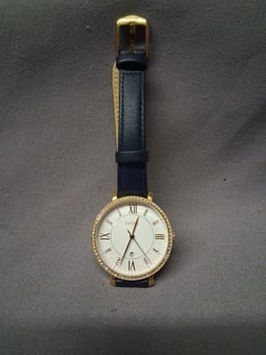 Fossil Womens Watch Quartz 36mm Case Blue Leather Band - Thumbnail 6