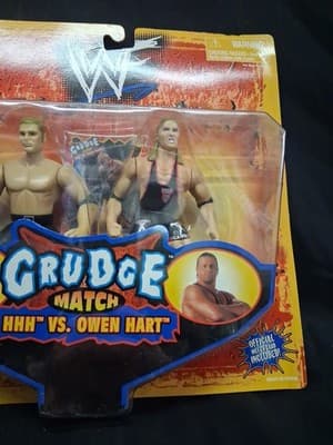WWF Grudge Match HHH VS. OWEN HART Action Figures Jakks Pacific Wrestling NIB - Thumbnail 3