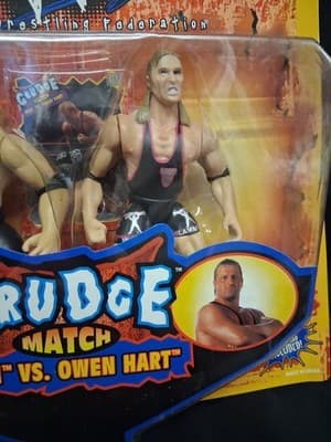 WWF Grudge Match HHH VS. OWEN HART Action Figures Jakks Pacific Wrestling NIB - Thumbnail 4