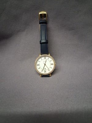 Fossil Womens Watch Quartz 36mm Case Blue Leather Band - Thumbnail 4