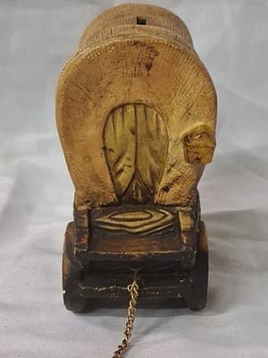 The Great Wild West Stagecoach Hand Painted Ceramic Coin Bank 5" See Photos - Thumbnail 4