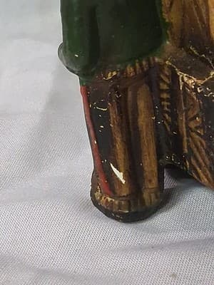 The Great Wild West Stagecoach Hand Painted Ceramic Coin Bank 5" See Photos - Thumbnail 8