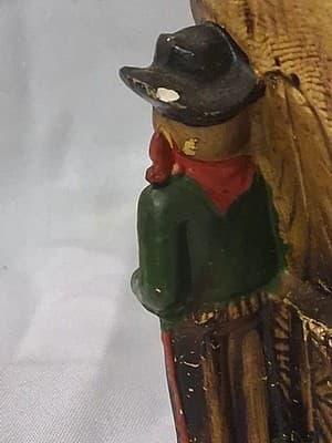 The Great Wild West Stagecoach Hand Painted Ceramic Coin Bank 5" See Photos - Thumbnail 7