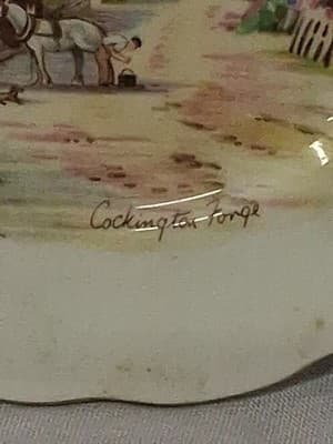 Sandland Ware Cockington Forge Ceramic Plate Staffordshire England - Thumbnail 3