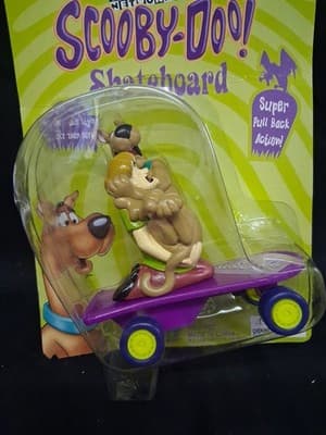 NEW Warner Brothers Scooby Doo & Shaggy Pull Back Skateboard 1998 Boley - Thumbnail 2