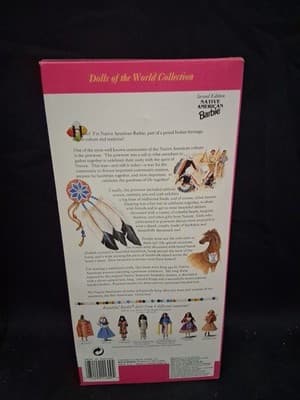 MATTEL - 1993 - BARBIE - SECOND EDITION NATIVE AMERICAN BARBIE - NEW - #65 - Thumbnail 2