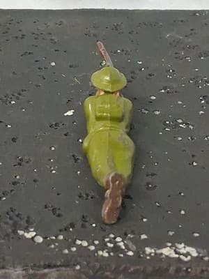 Rare 1930s Britains Laying Ww1 Soldier - Lead Made in England - Thumbnail 5