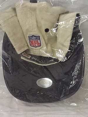 Baltimore Ravens Beige Navy Super Bowl XXXV Champions NFL Adjustable Hat SEALED - Thumbnail 4
