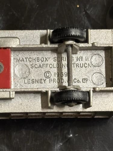 1969 LESNEY MATCHBOX No. 11 Builders Supply Scaffolding Truck, 1:64, England - Thumbnail 6