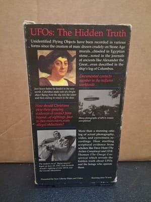 UFOs The Hidden Truth VHS 74 Min Documentary New Liberty Videos - Thumbnail 2