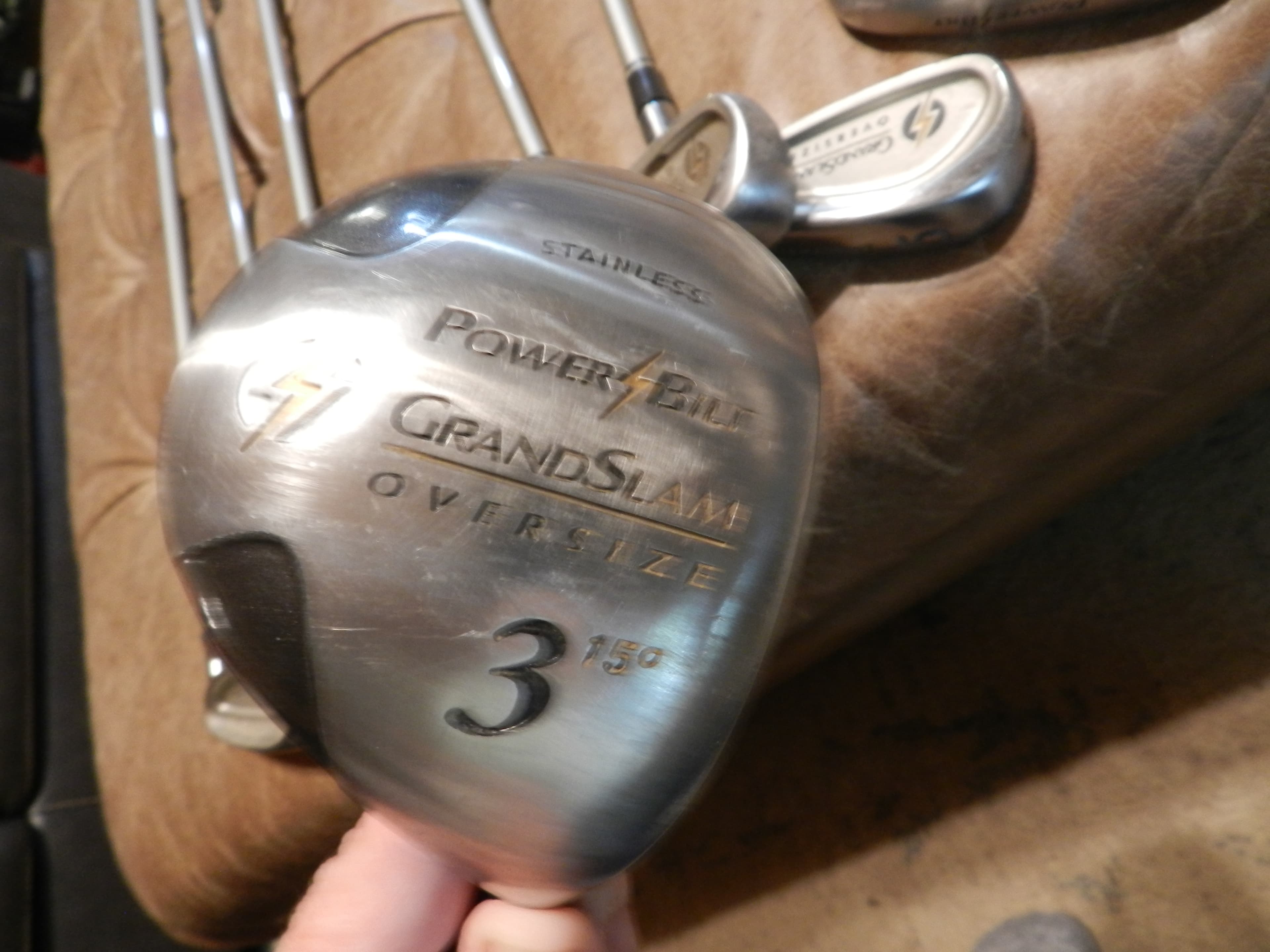 Powerbilt Grand Slam Oversize 1W 3W, 5W, 4,5,6, 7, 8, 9 Irons,S & P Wedge N30K - Thumbnail 8