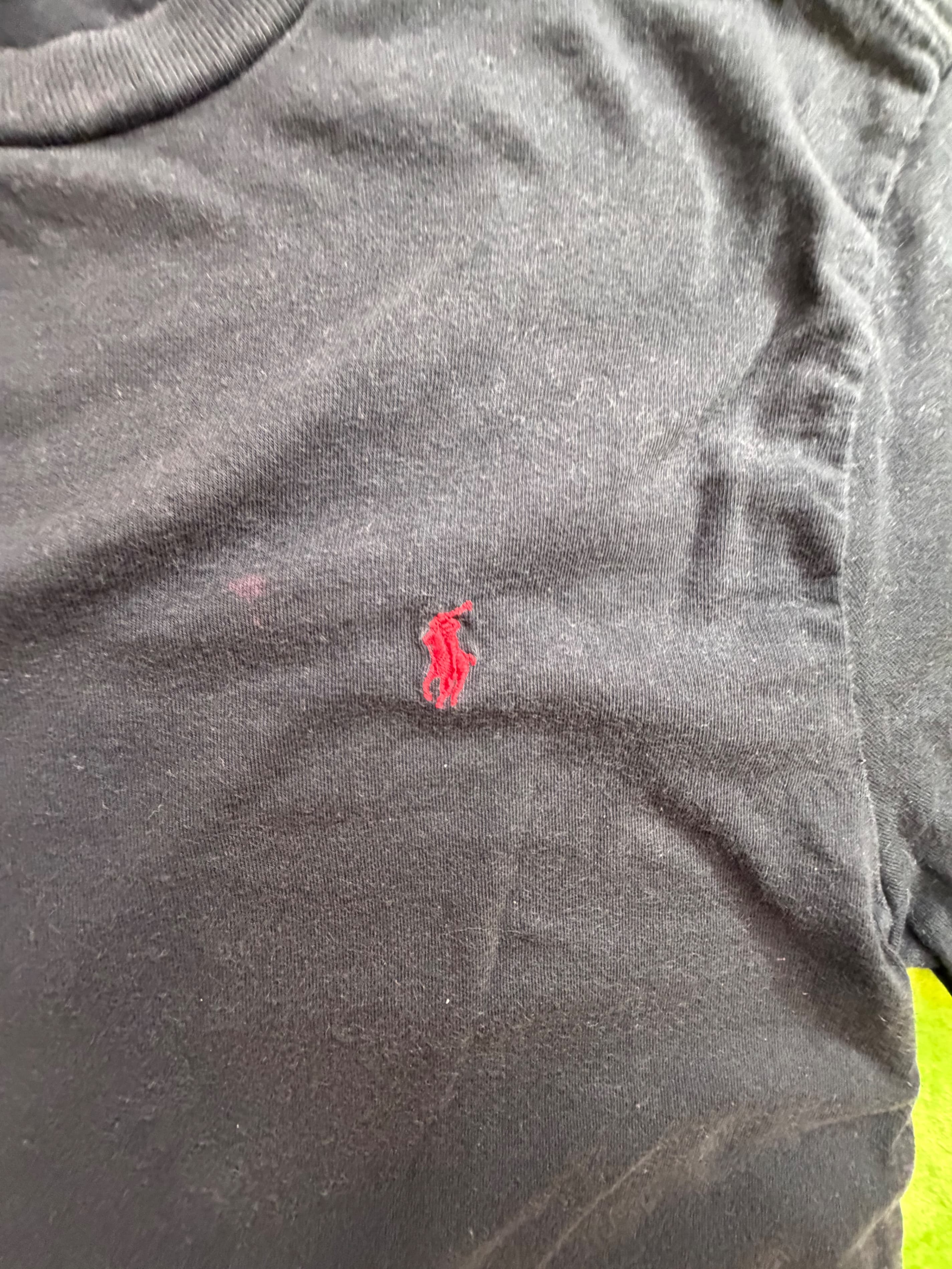 Polo Ralph Lauren Boys Crewneck T-Shirt Sz L 14-16 Black Red Pony - Thumbnail 7