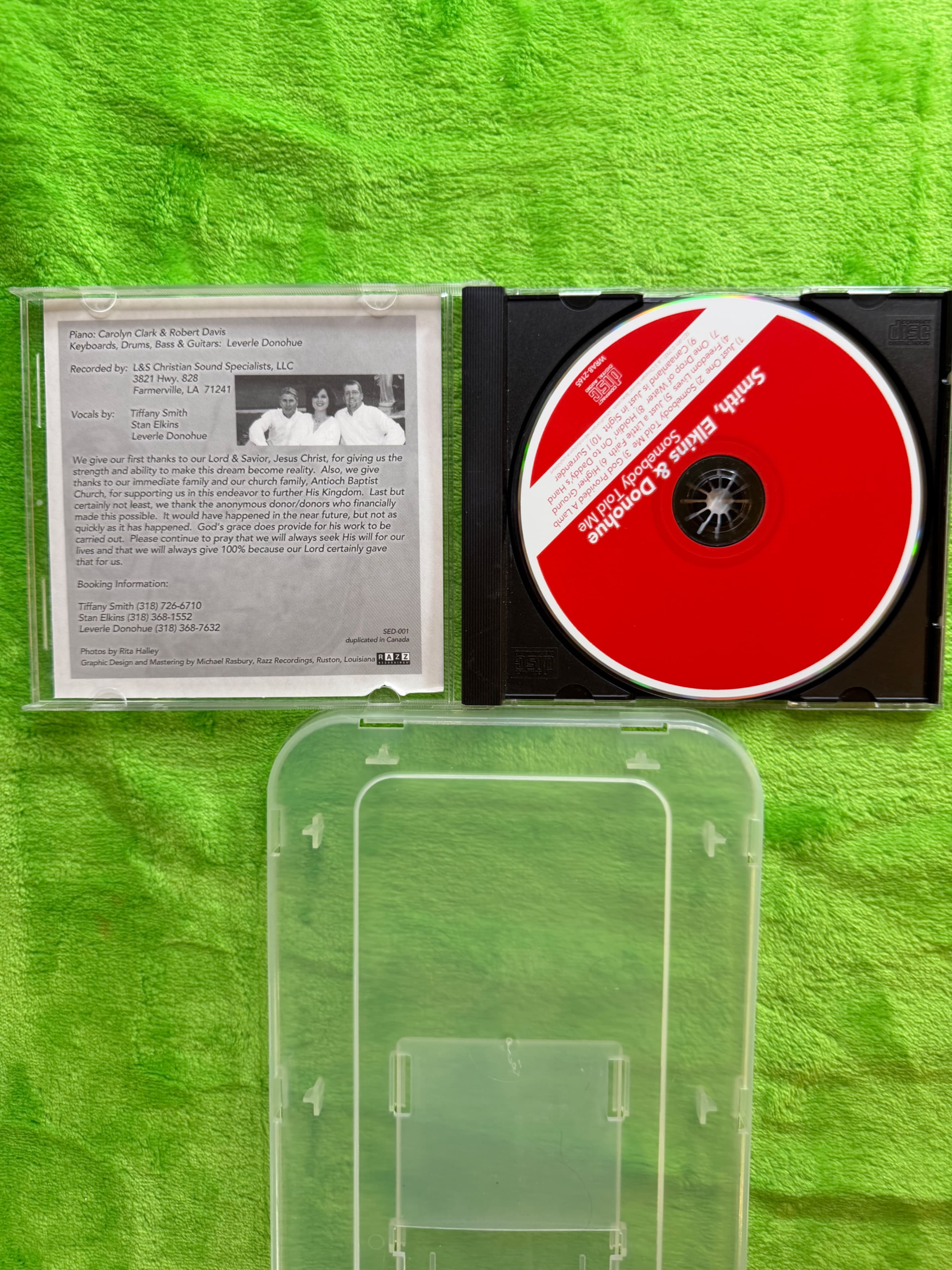 Smith Elkins & Donohue Somebody Told Me CD Southern Gospel SED-001 - Thumbnail 4