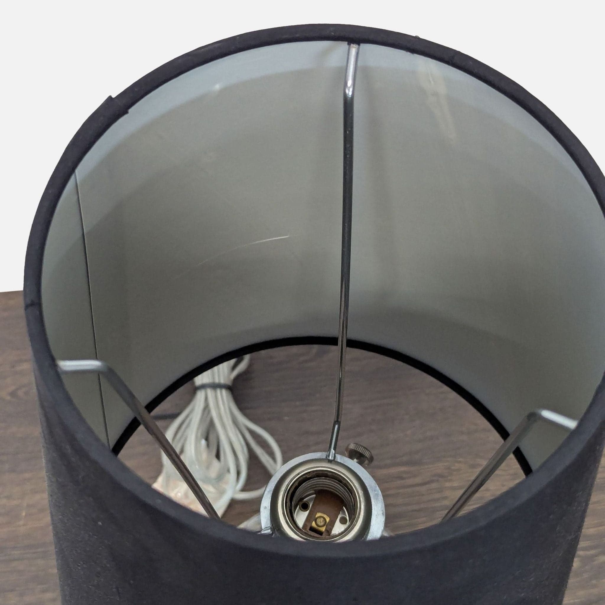 Jonathan Adler Claridge Lead Crystal Table Lamp with Black Shade - Thumbnail 5