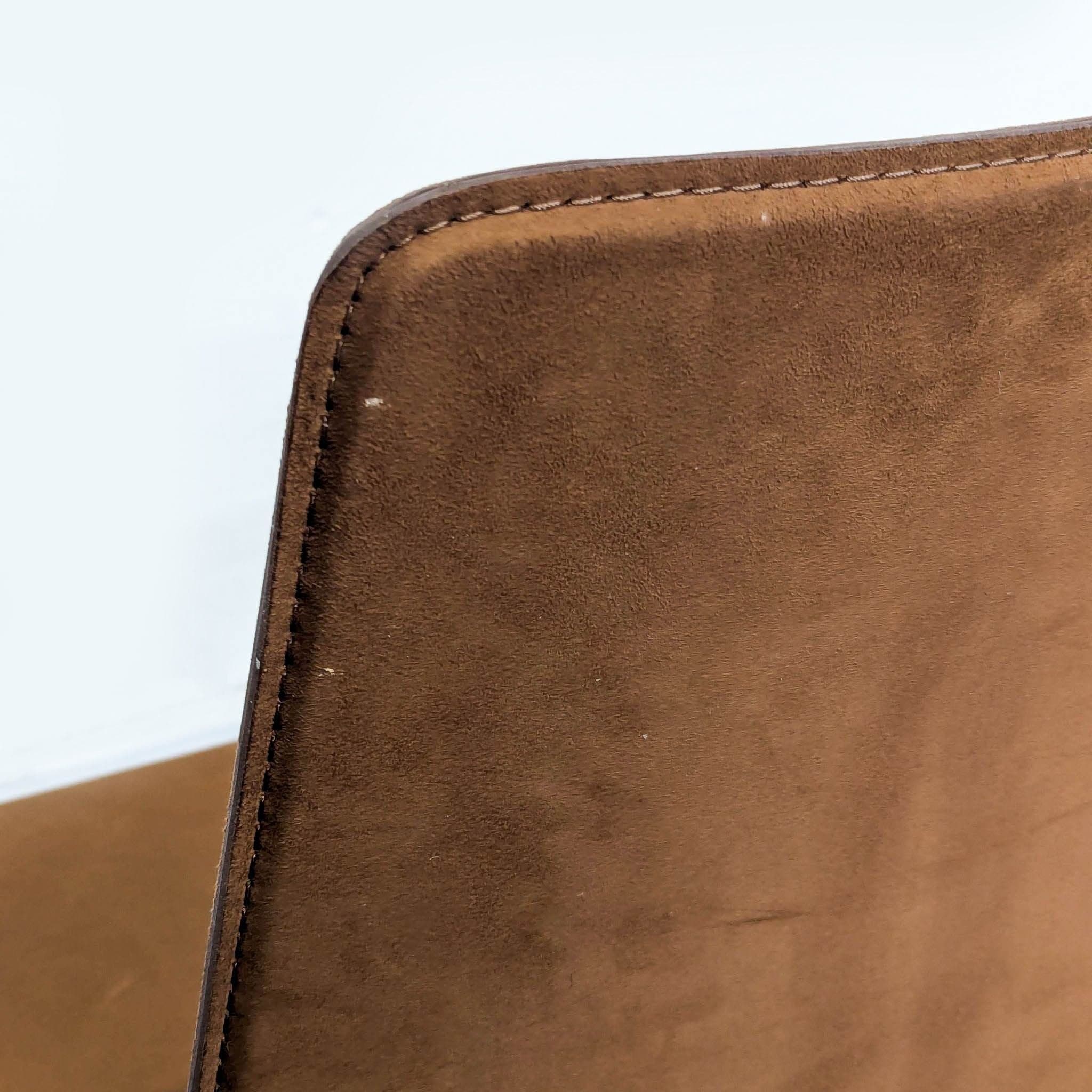 CB2 Leather/Suede Dining Chair on Chrome Frame - Thumbnail 6
