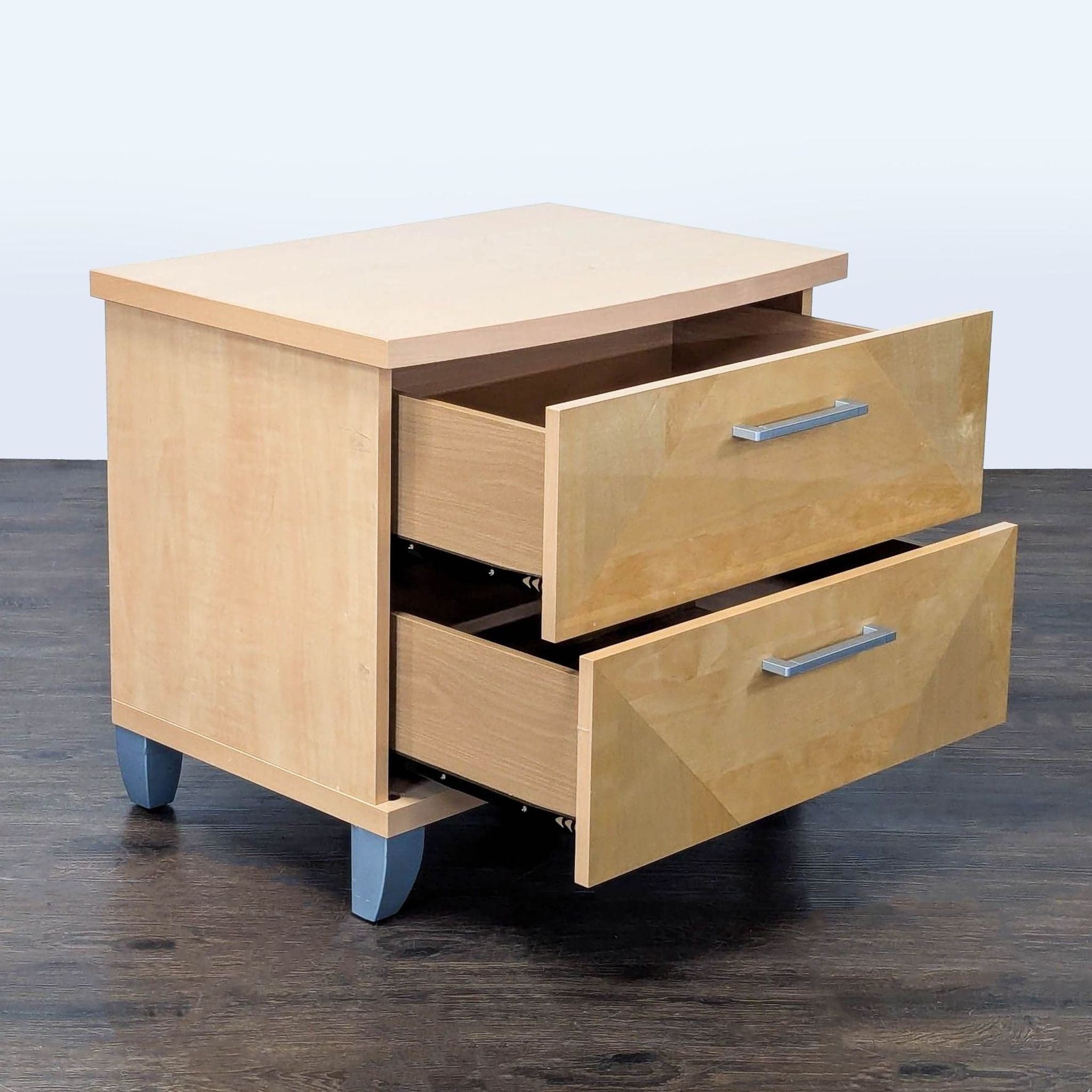 Alf Italia Two Tone Two Drawer Nightstand - Thumbnail 2