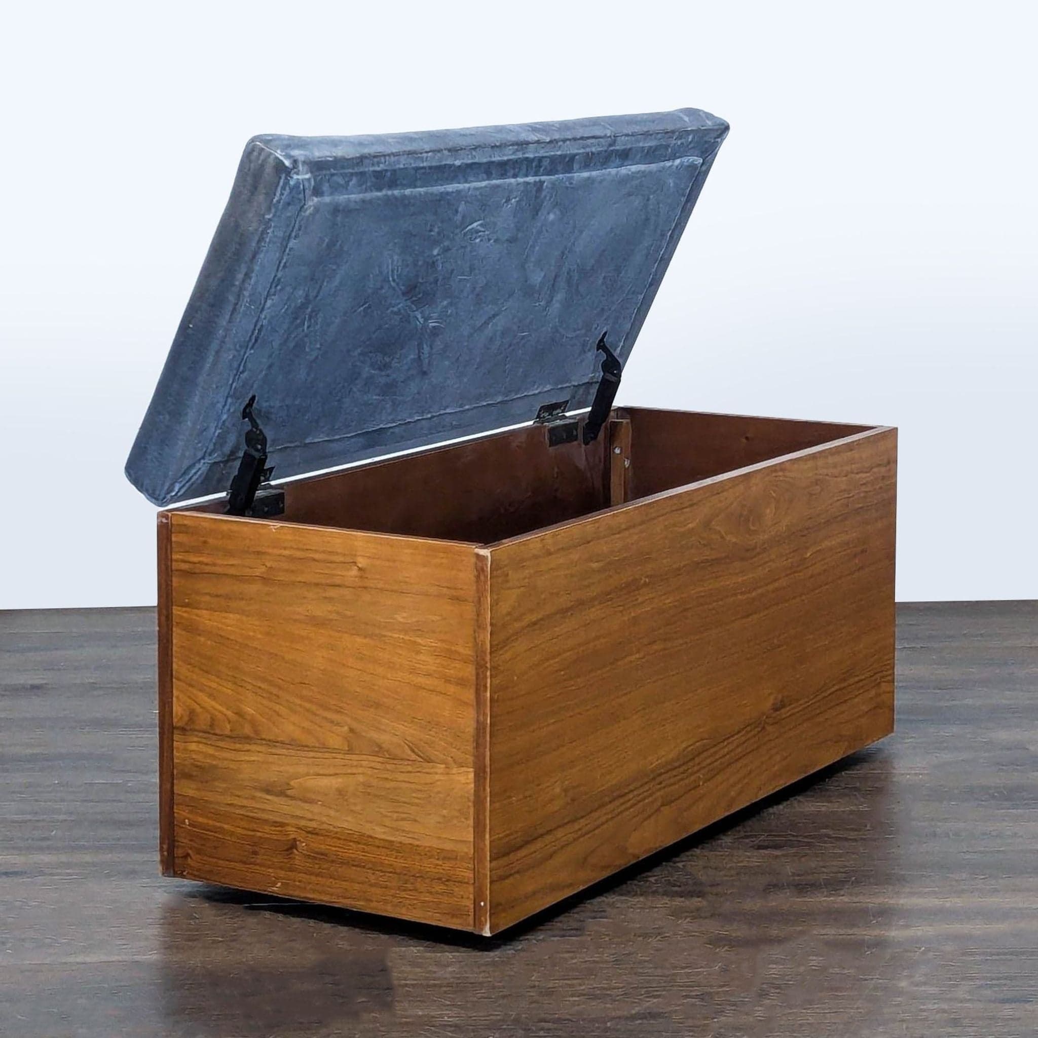 Storage Bench with Upholstered Top - Thumbnail 4