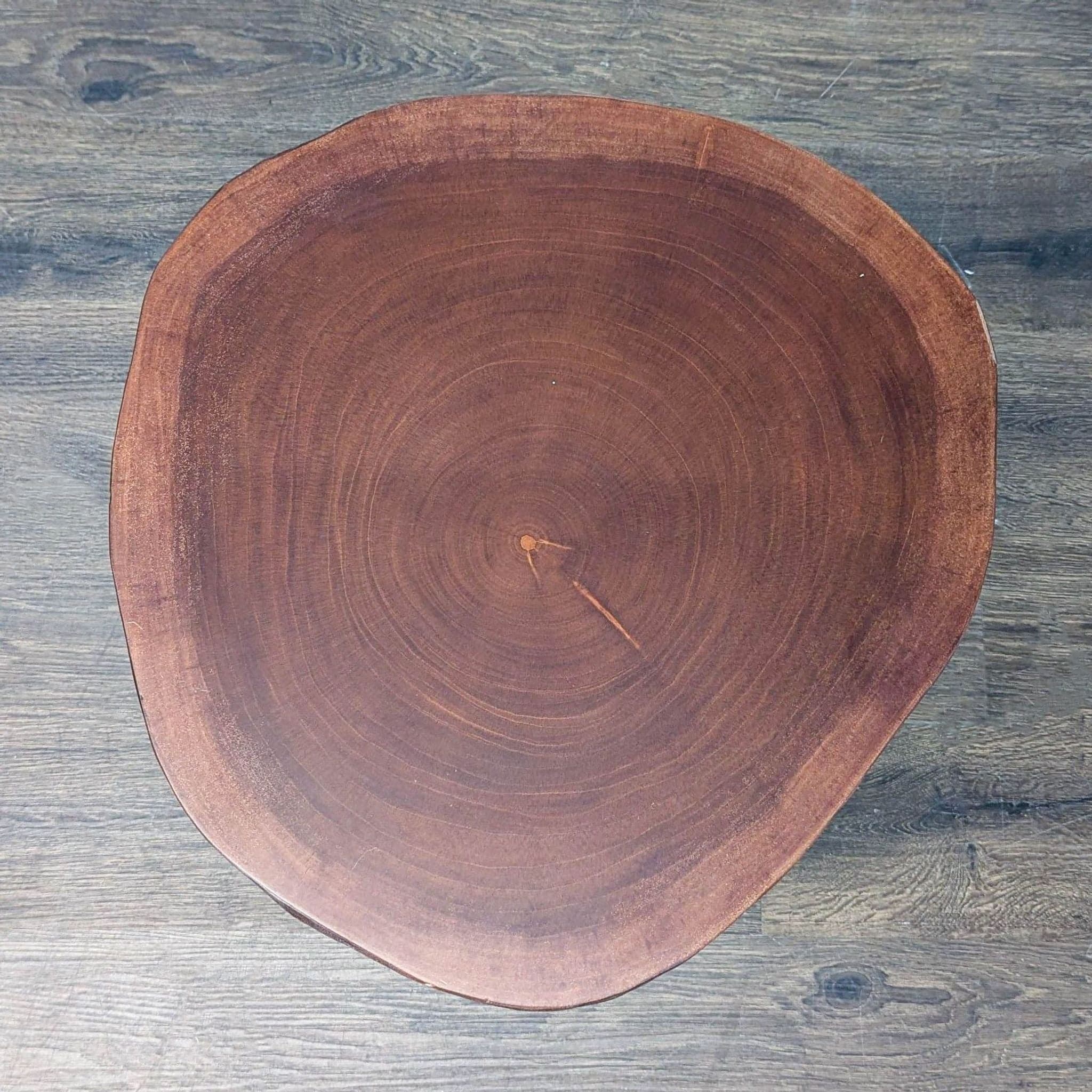 Pottery Barn Live Edge Accent Table on Steel Base - Thumbnail 5