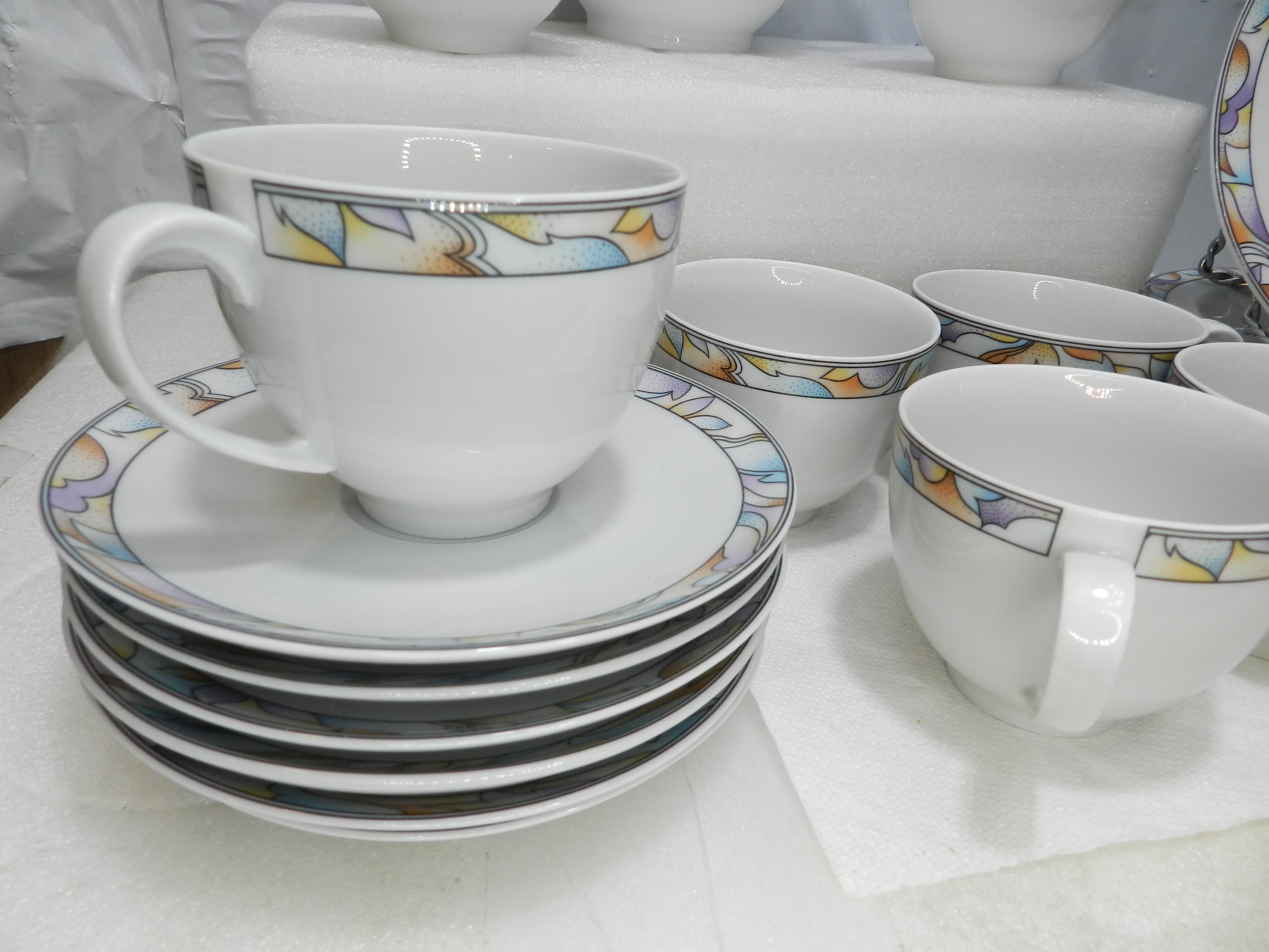 23PC Vintage Triptis Porzellan Teapot Sugar/Creamer Tea Cups Saucers Plates N32J - Thumbnail 5