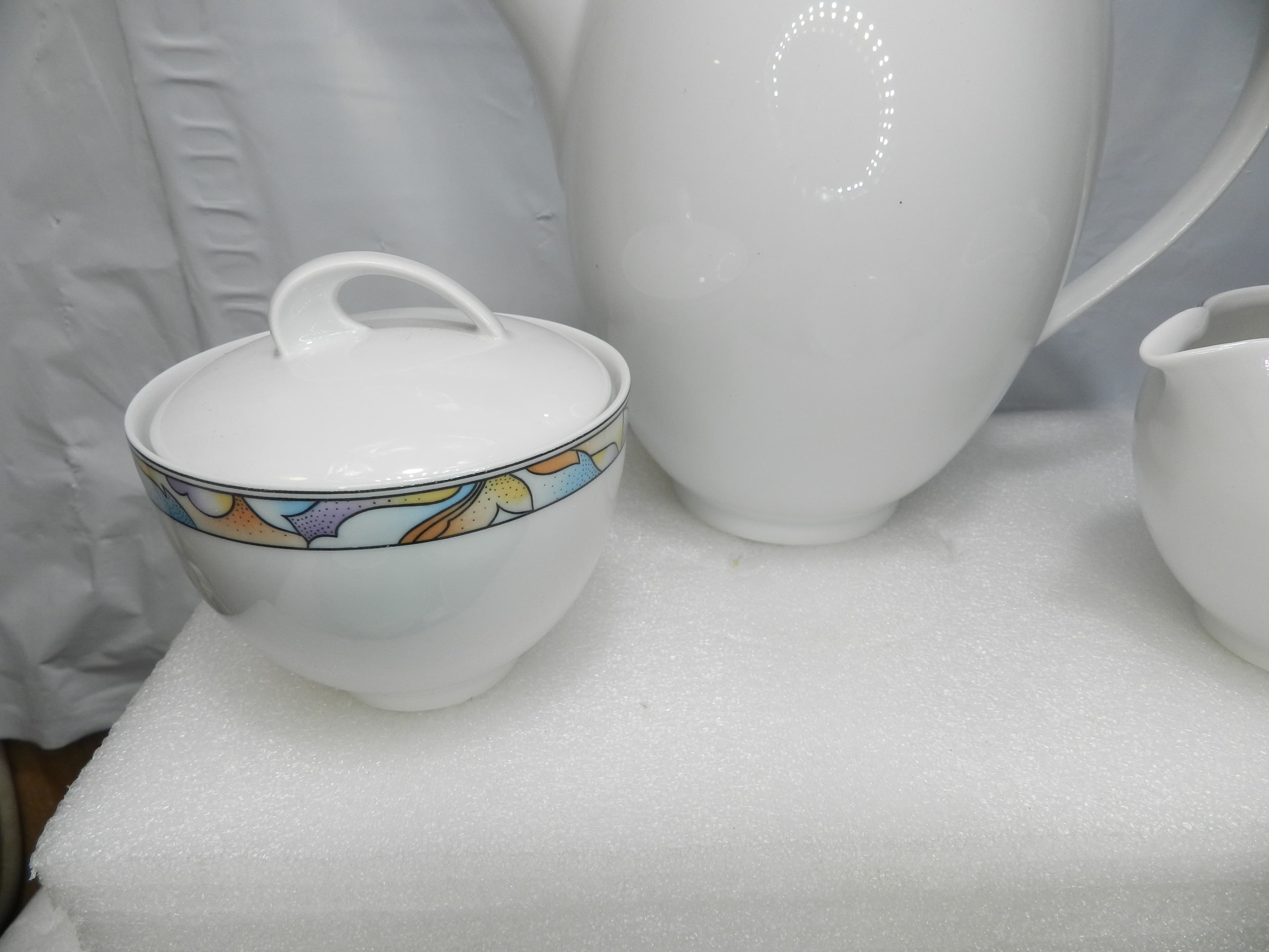 23PC Vintage Triptis Porzellan Teapot Sugar/Creamer Tea Cups Saucers Plates N32J - Thumbnail 8