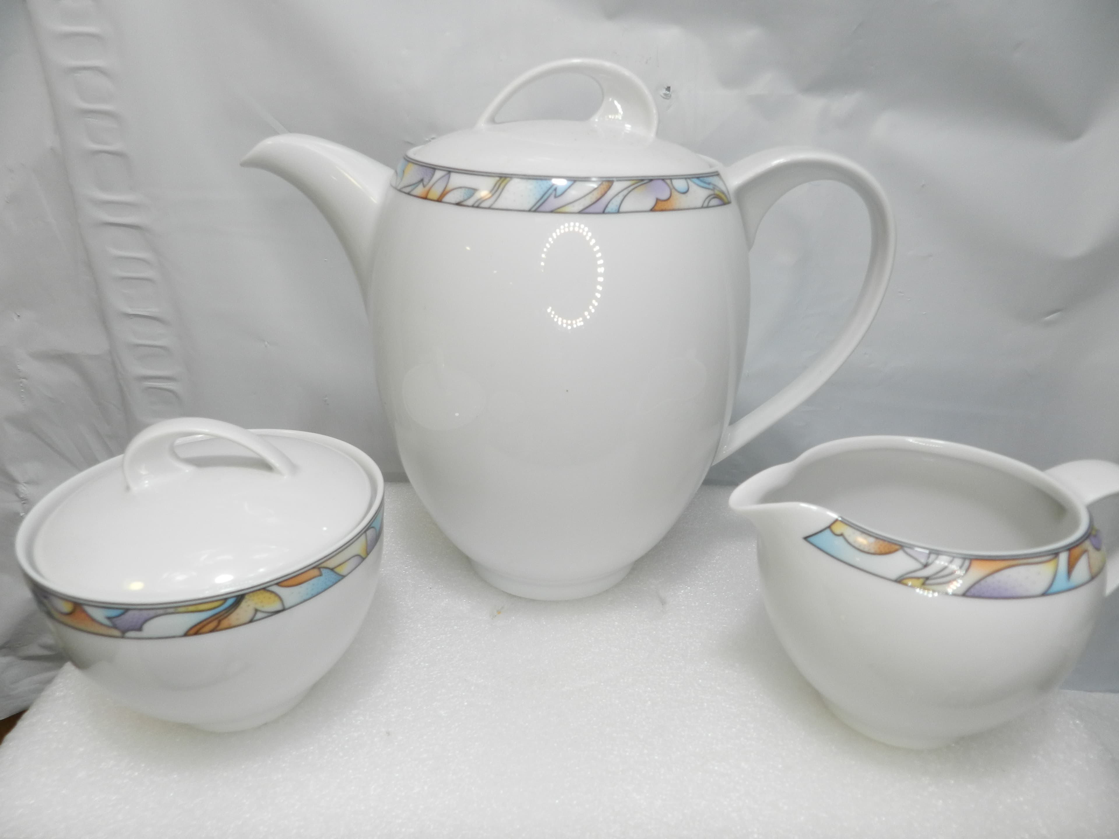 23PC Vintage Triptis Porzellan Teapot Sugar/Creamer Tea Cups Saucers Plates N32J - Thumbnail 11