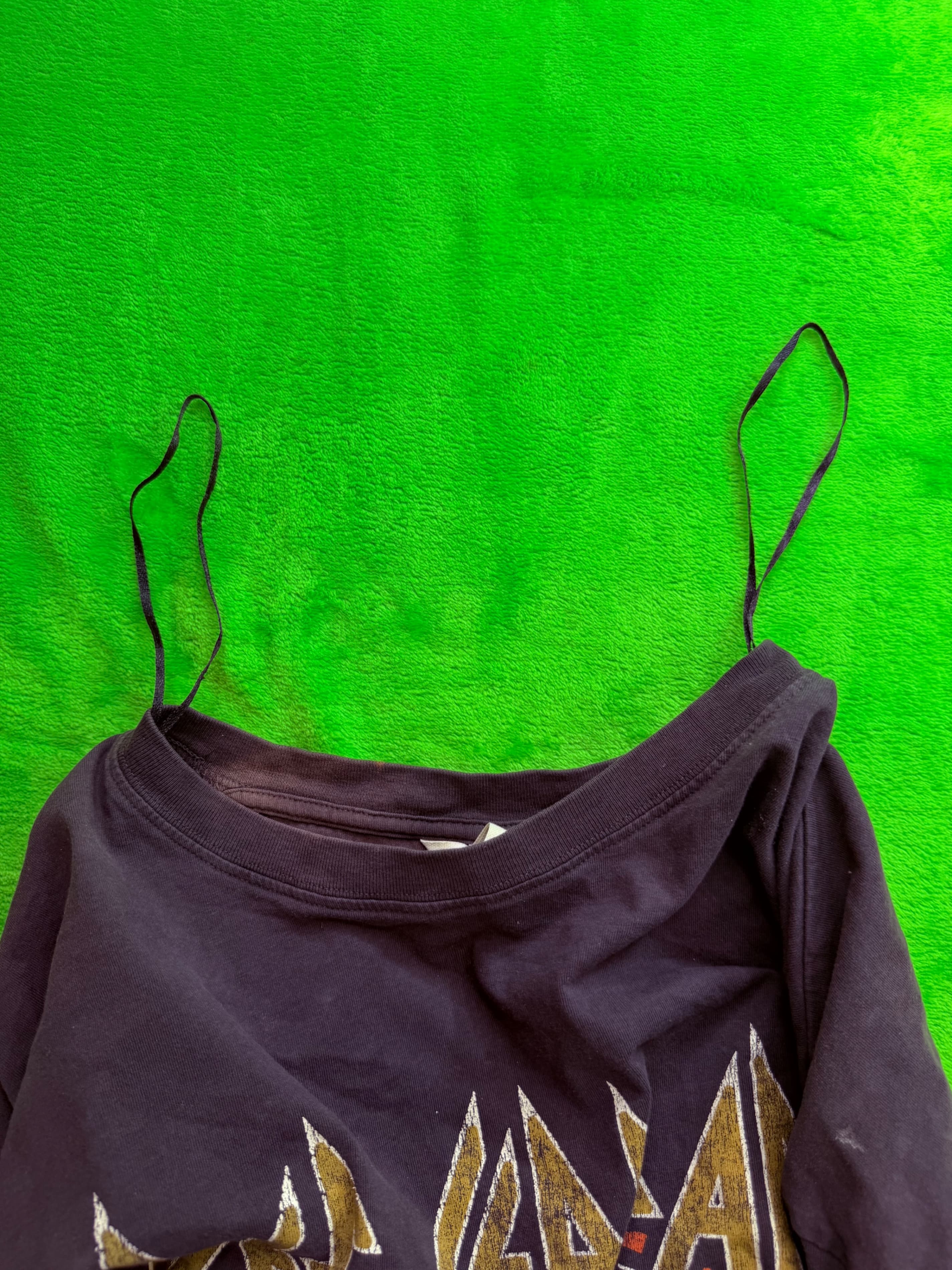 H&M Def Leppard Animal Graphic Tee Mens Sz L Faded Distressed - Thumbnail 9