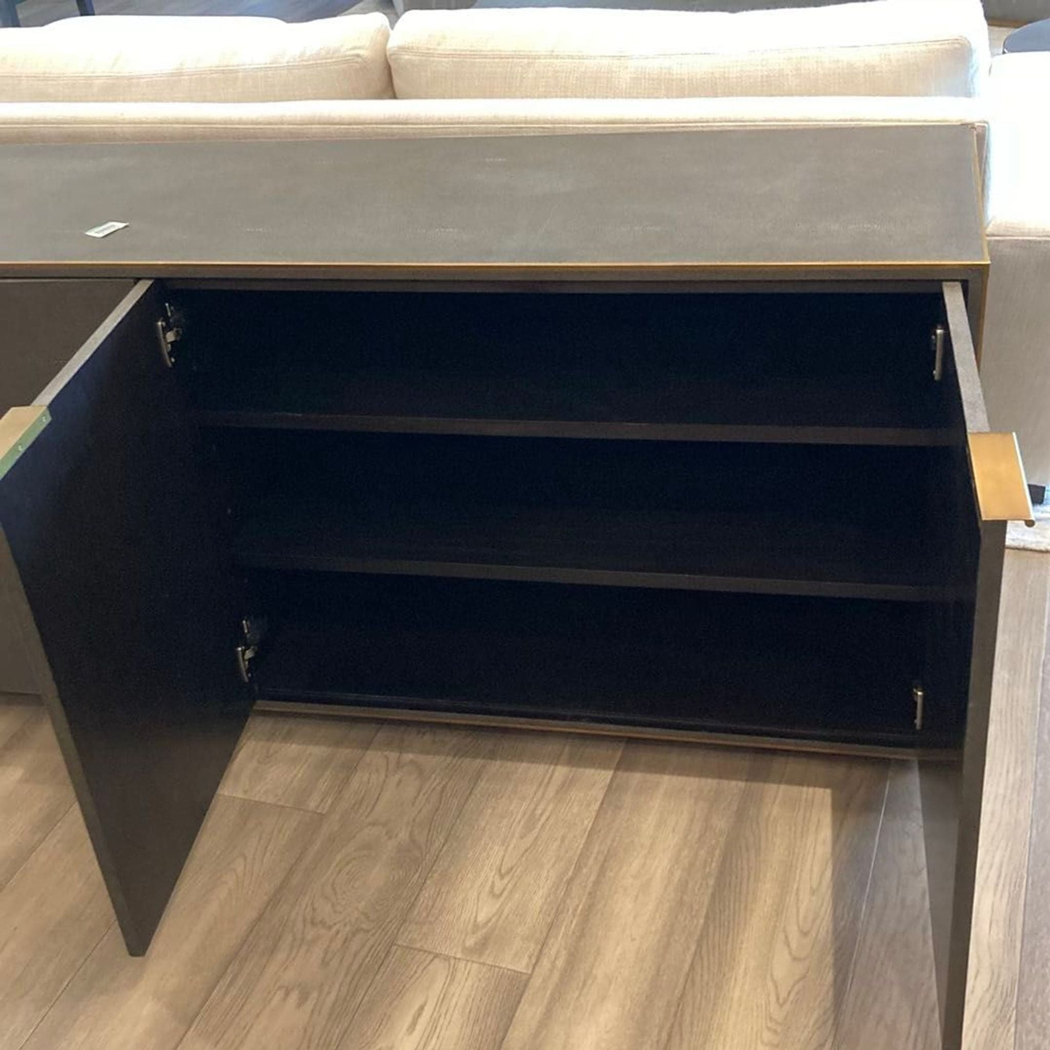 Restoration Hardware Saunderson Shagreen Sideboard - Thumbnail 6