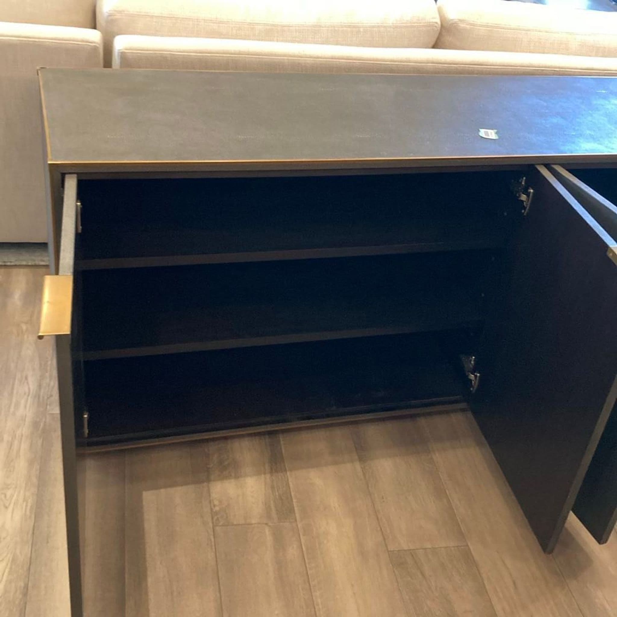 Restoration Hardware Saunderson Shagreen Sideboard - Thumbnail 4