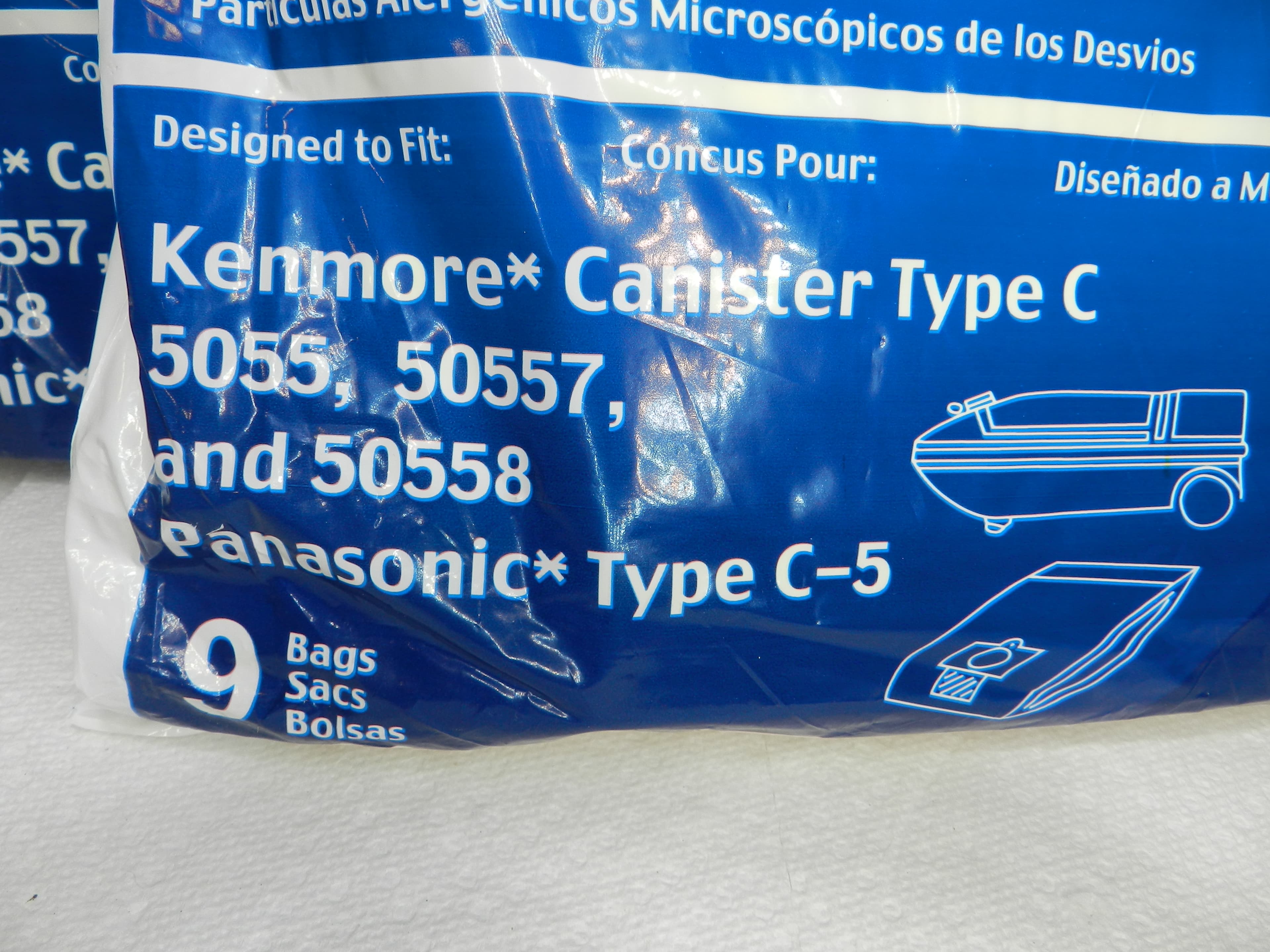 27 Bags EnviroCare Kenmore Micro Filtration Canister C Vacuum Bags 137-9 (N35K) - Thumbnail 3