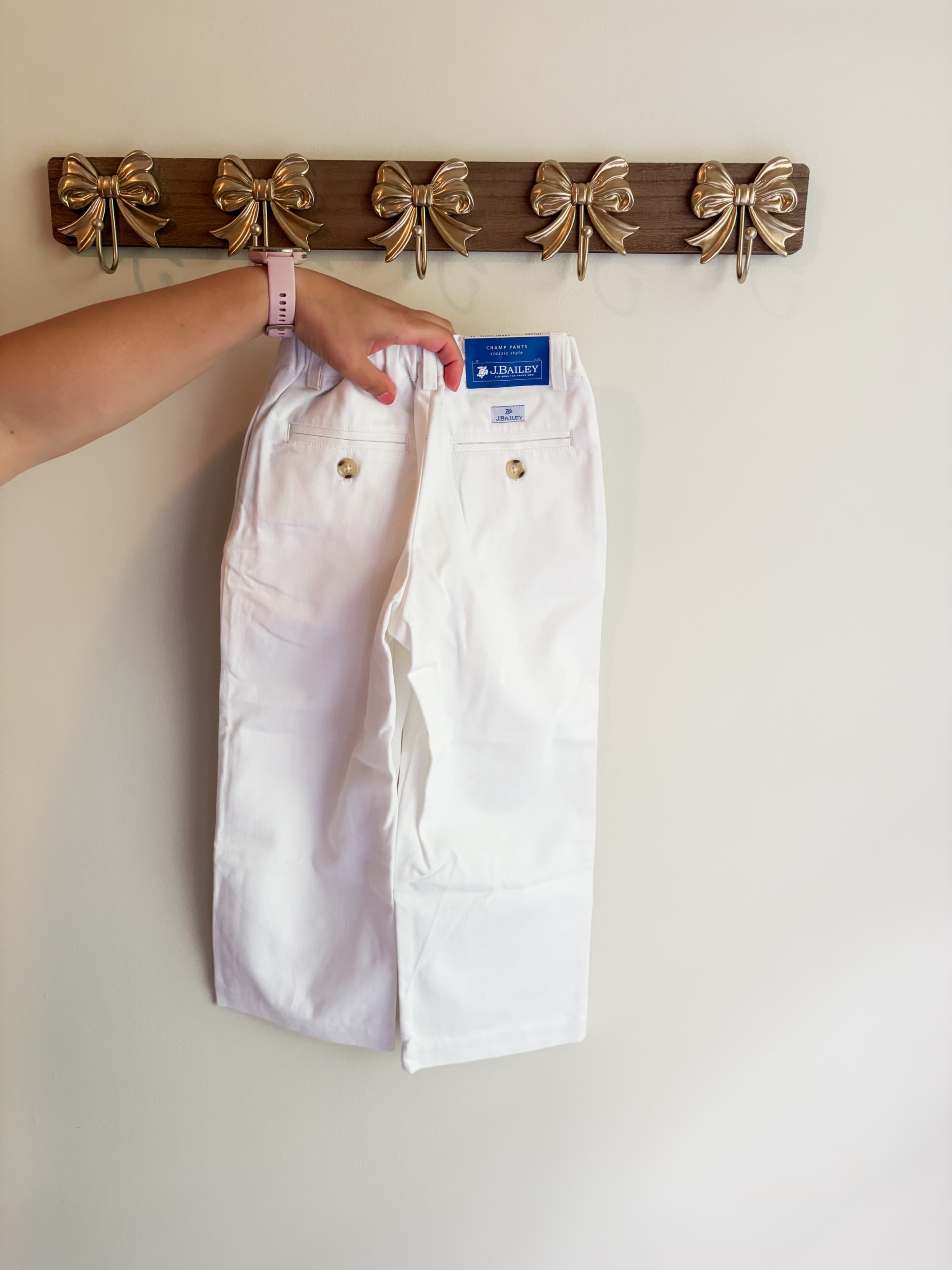 J. Bailey White Champ Pants Size 4T NWT - Thumbnail 2