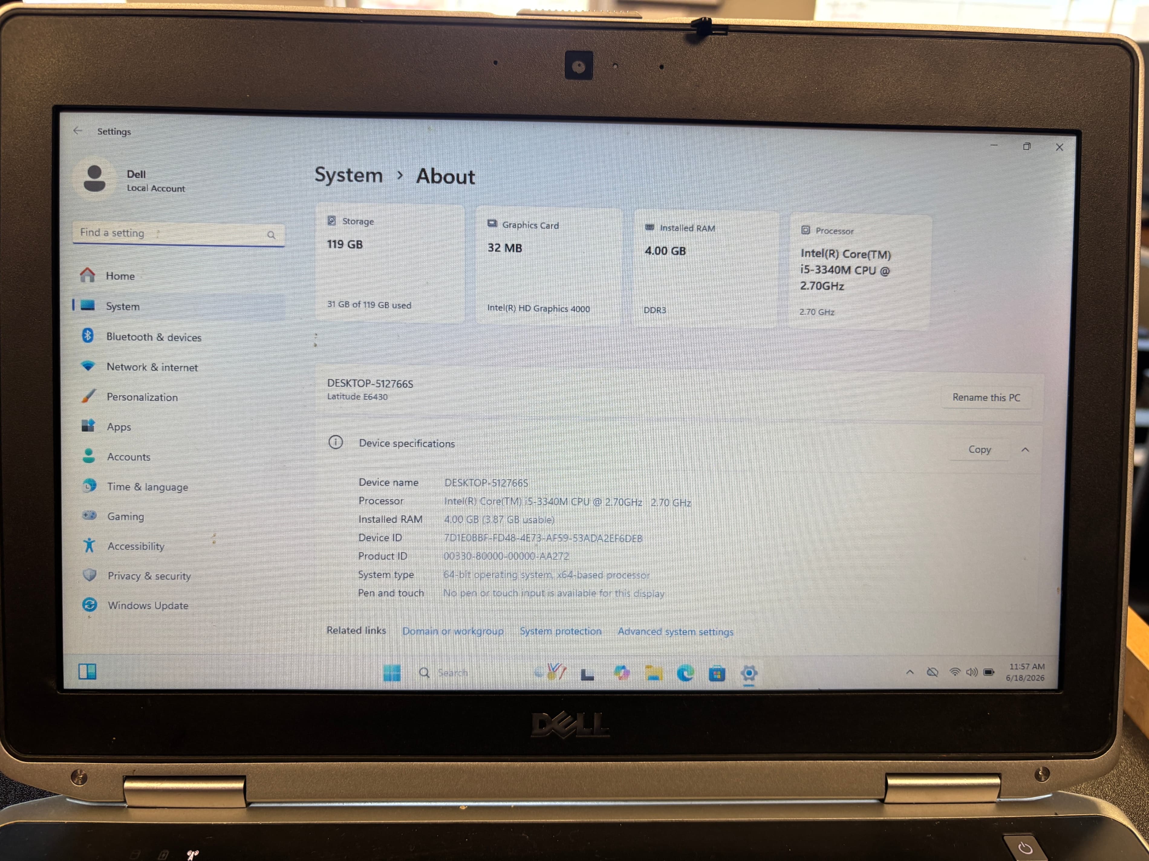 Dell Laptop - Thumbnail 2
