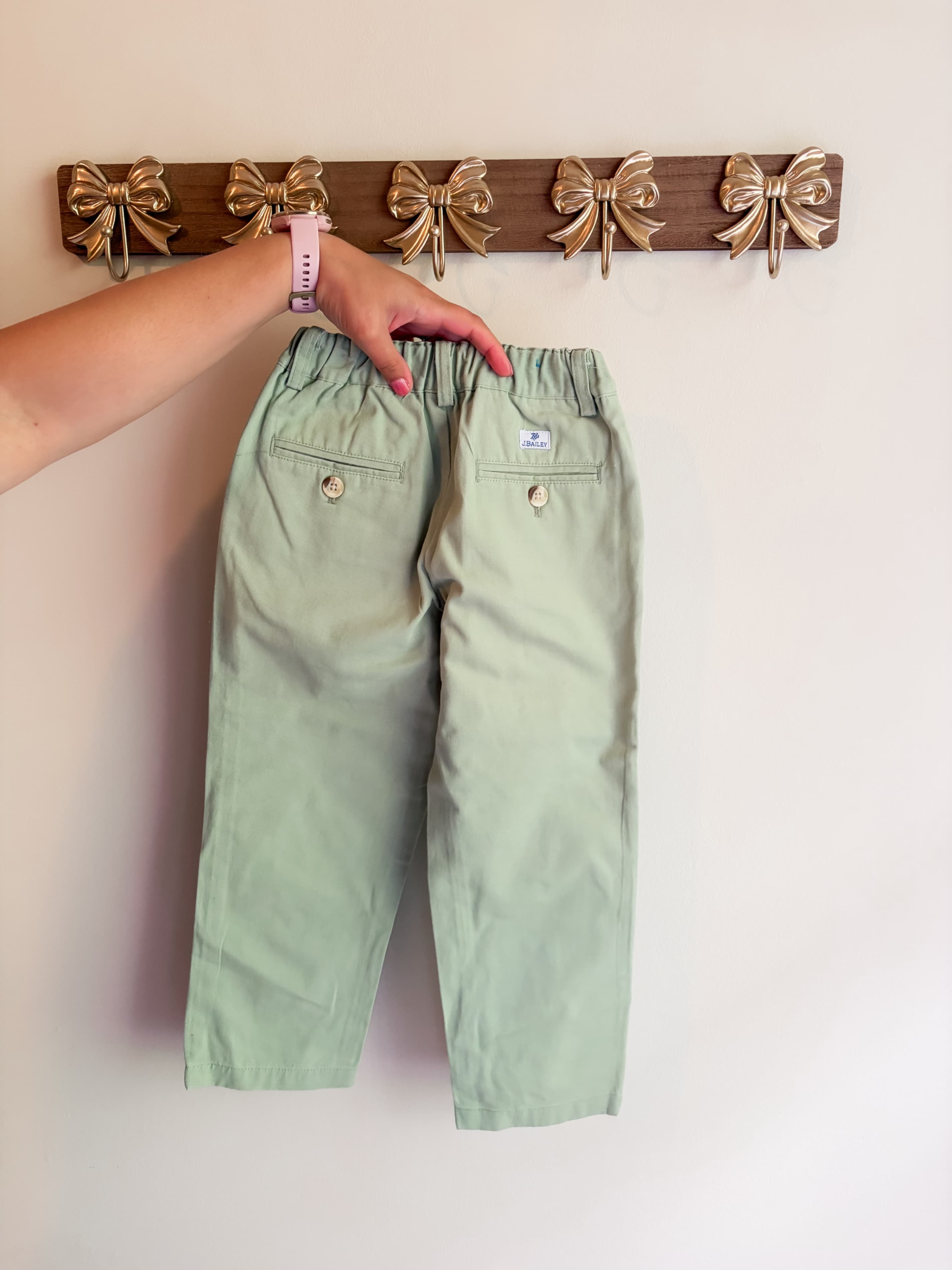 J. Bailey Kids' Green Champ Pants size 4T - Thumbnail 2